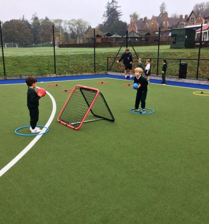 Children Catching Balls