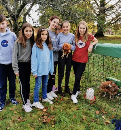 Children with Chickens