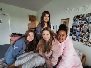 Boarders in pyjamas