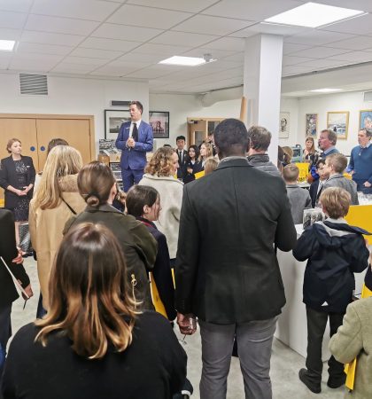 Prep School's Art Exhibition Audience