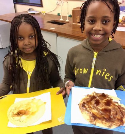 Brownies making Pancakes - Shrove Tuesday