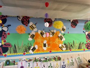 Nursery Bees on the wall