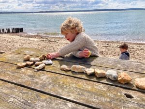 Nursery Lepe Beach Trip 010422 Pebble Ordering