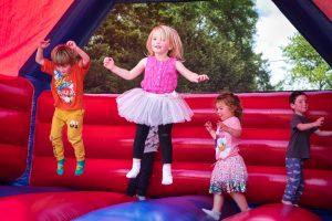 FOSM Family Festival bouncy castle