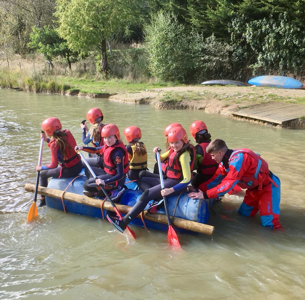 Year 8 Geography Field Trip Dartmoor Raft-Building