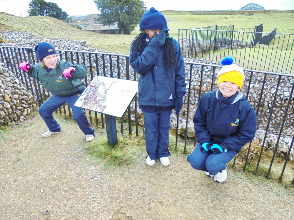 Old Sarum Salisbury Year 5 Trip Group