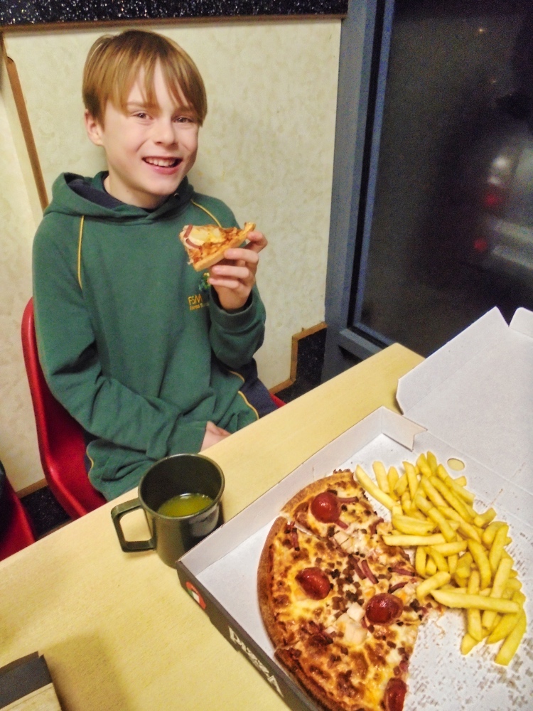 Year 6 Night Time Walk Pizza