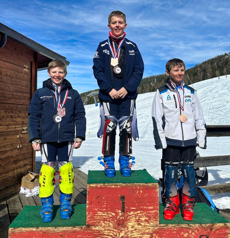 Samuel skiing Italy