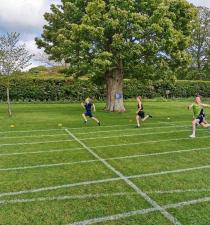Clayesmore Athletics running
