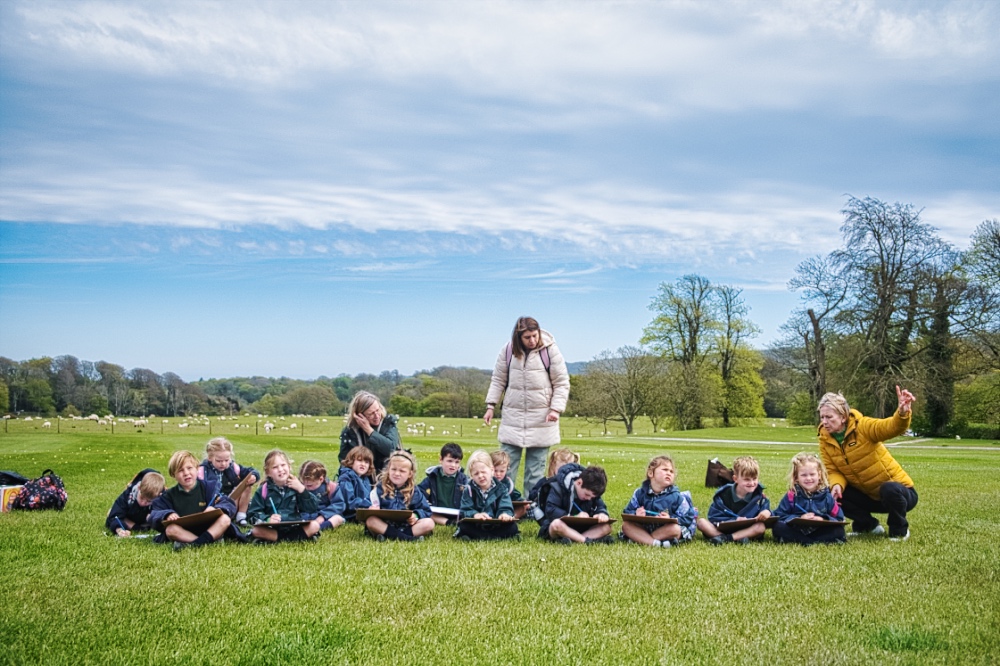Reception Sketching Lulworth Castle