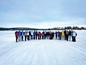 Frozen River at Jukkasjärvi Arctic